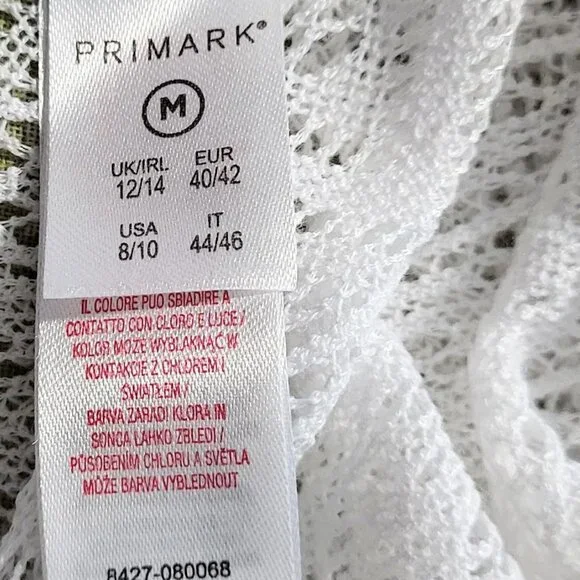 PRIMARK White Lace Beach Swim Suit Cover Up - Women's M 8/10 - Picture 6 of 7